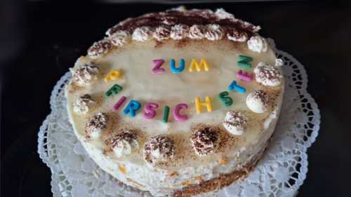 Pfirsich-Vanilletorte