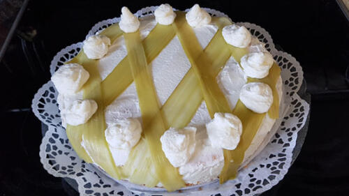 Rhabarber Sahne Torte